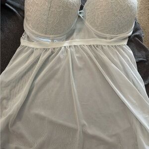 NWOT Elegant pastel blue Lace Babydoll Lingerie